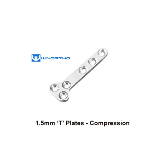 1.5mm ‘T’ Plates - Compression pet vet animal tools veterinary orthopedic instruments