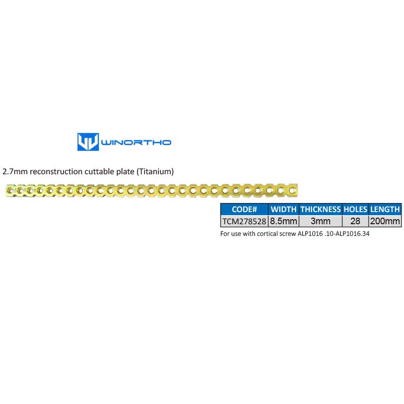1.5/2.0/2.4/2.7mm titanium reconstruction T bone plate vet ao veterinary orthopedic instruments pet animals surgical alps