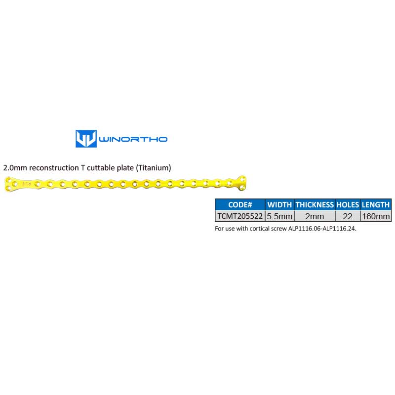 1.5/2.0/2.4/2.7mm titanium reconstruction T bone plate vet ao veterinary orthopedic instruments pet animals surgical alps