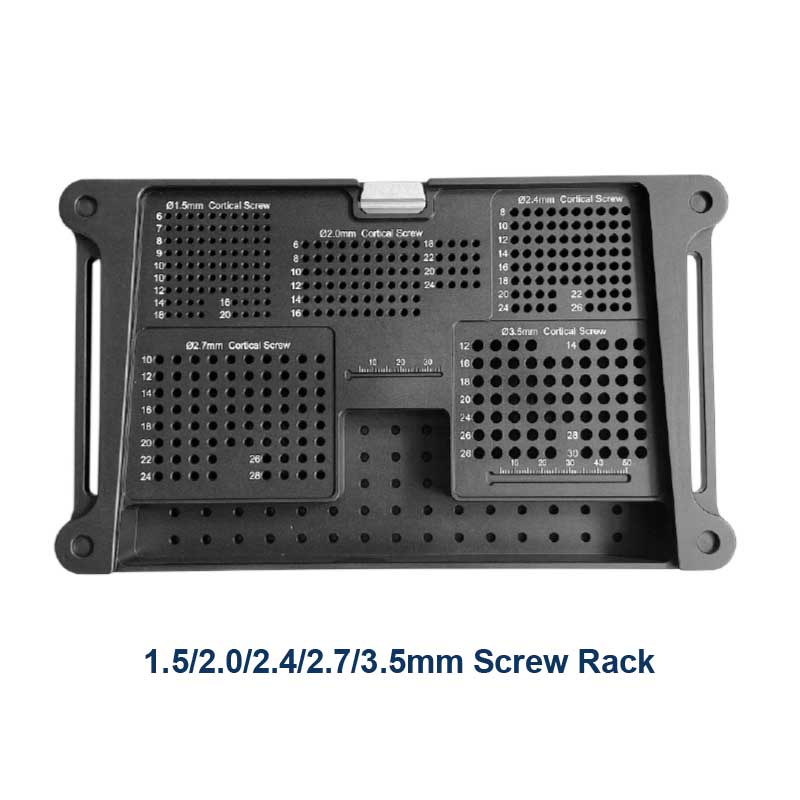 1.5/2.0/2.4/2.7/3.5mm Screw Rack box sterilization case vet pet animals veterinary bone screws surgical equipment