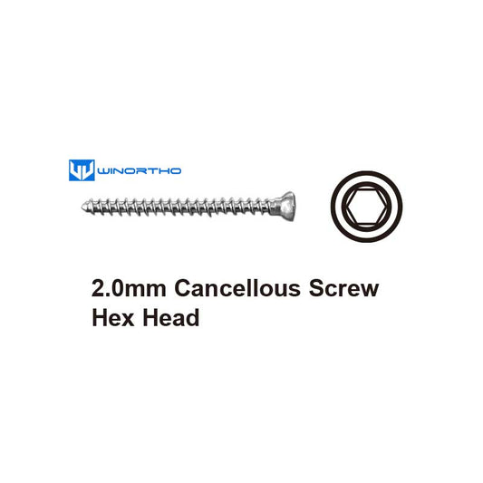 2.0mm cancellous bone screws hex head ao small vet veterinary orthopedic instruments bone plate