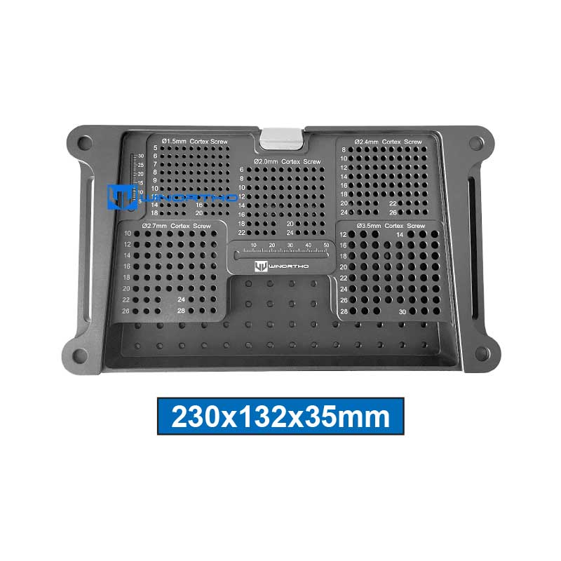 1.5/2.0/2.4/2.7/3.5mm Screw Rack box sterilization case vet pet animals veterinary bone screws surgical equipment