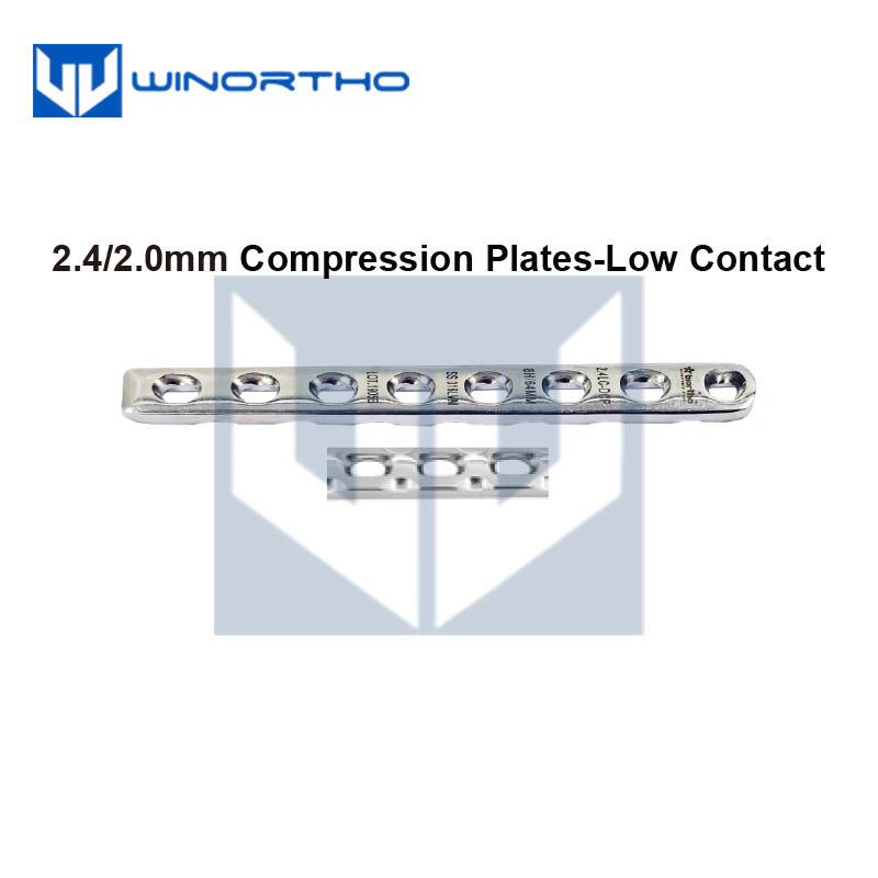 2.4mm Compression Plates-Low Contact vet veterinary 316LVM Stainless steel winorhto alps prcl